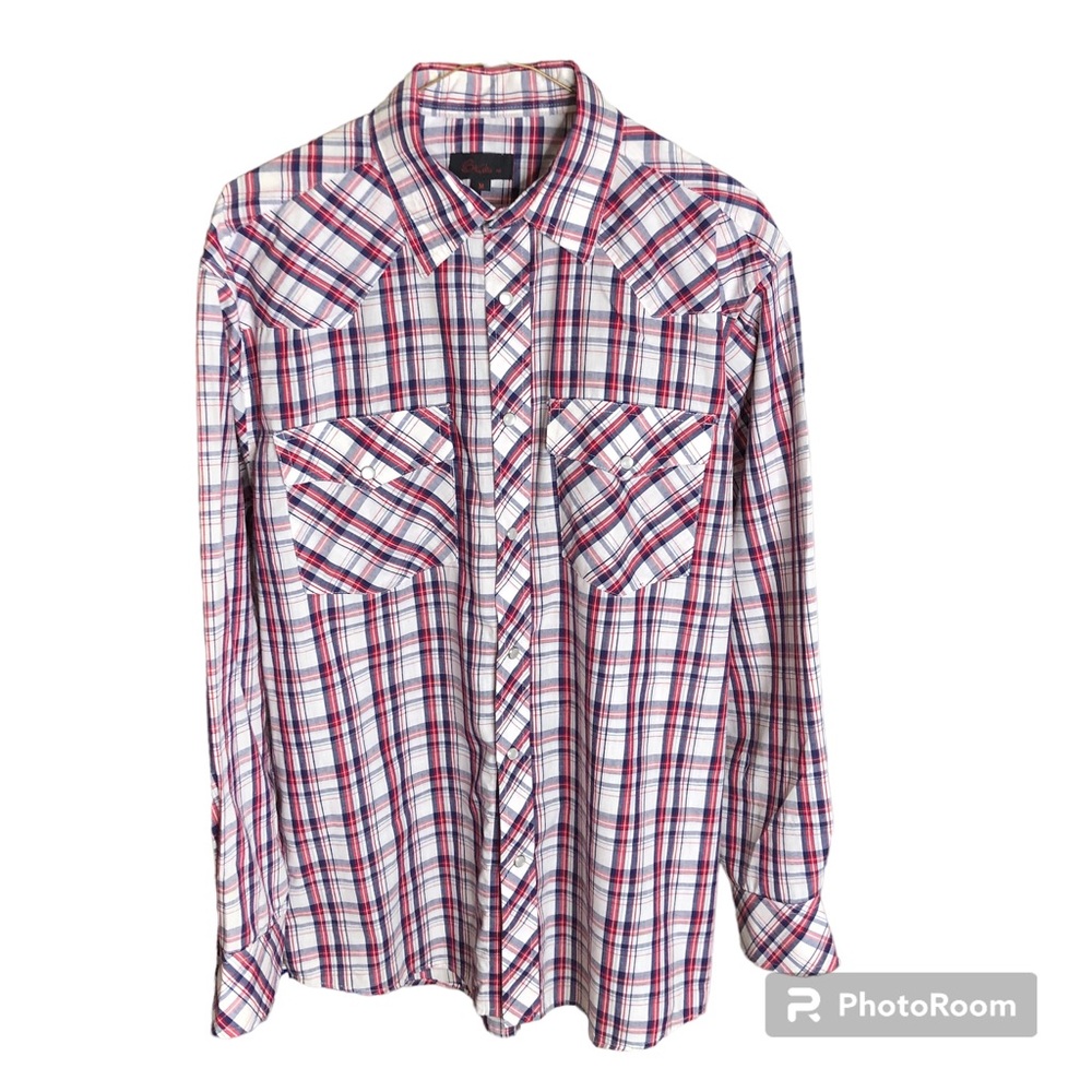 Studio 10 - long sleeve with snaps - M